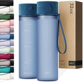 KIVY Slim Water Bottle 32oz with Leakproof Flip Lid [Lightweight & Shatterproof] Fits Backpack & Cupholder for Travel, Sports, School - Tall Gym Water Bottle with Measurements - Dishwasher Safe