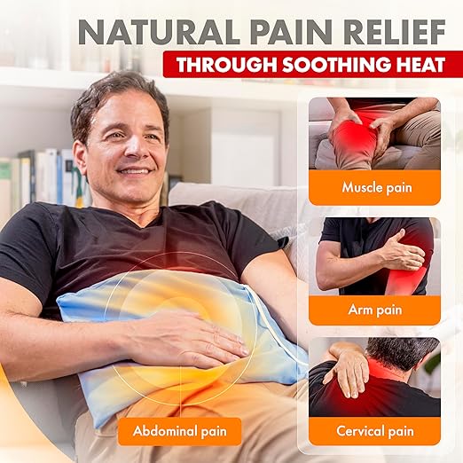 TheraCare Electric Heating Pad | Dry Heat Therapy | 4 Adjustable Heat Settings | 12" x 15" | Comfortable, Soft & Durable