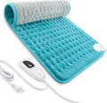 24"X12" Electric Heating pad with 6 Heat Settings, Auto Shut Off, Blue Gray Dry Electric Heating for Back Neck Knee Arms Legs Shoulder Heat Pads for Christmas Birthday Father's Day Mother's Day