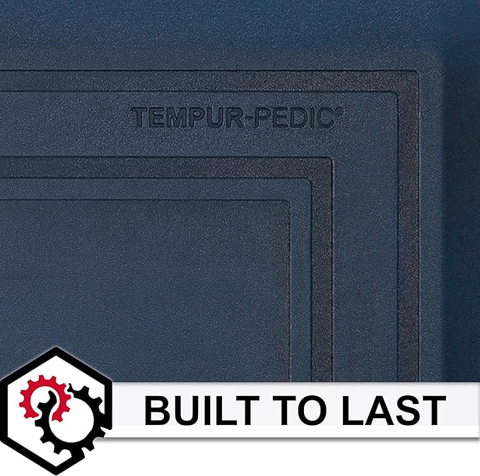Tempur-Pedic Ultra Comfort Anti-Fatigue Frame Twilight 1' 8" x 3' 6" Kitchen Floor Mat Cushioned Ergonomic Standing Desk Mat Waterproof Non-Skid Foam