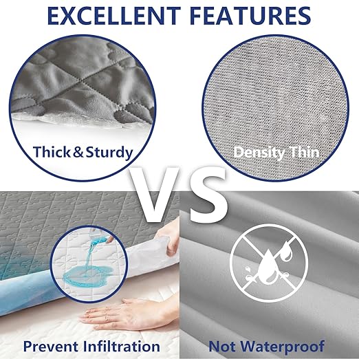 2 Pack Hospital Bed Sheets with Elastic All Around for a Perfect Fit,Waterproof Sheets for Hospital Bed at Home,Reusable and Machine Washable, 36" x 80" x 14" (Floral-Grey)