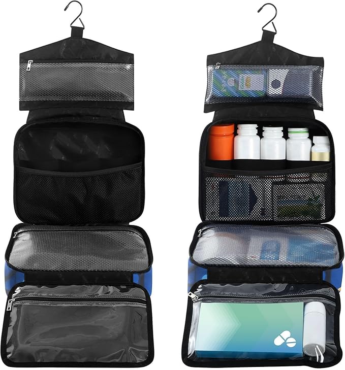 Fustylead Owl Birds on Branch in Night Sky Oil Painting Travel Medicine Organizer Bag Home Storage First Aid Kit Large Pill Case with Zipper for Pill Bottle, Vitamins, and Medical Supplies