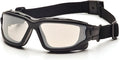 PYRAMEX I-Force Sporty Dual Pane Anti-Fog Goggle, Black Frame/Clear Anti-Fog Lens