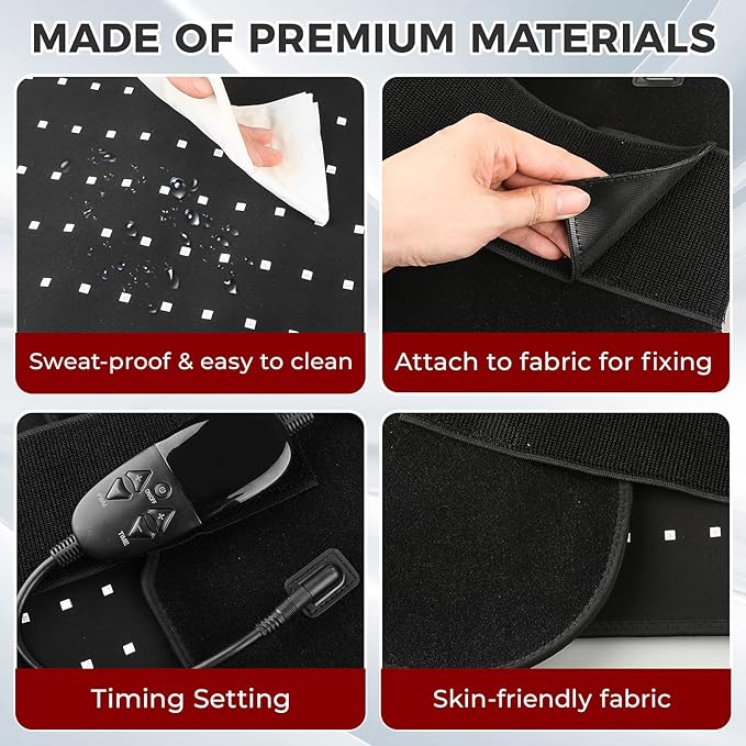 Red Light Therapy for Body, 31.5''× 14'' Eligible Red Light Therapy Pad, Dual Chip Grade 210 LEDs 660nm & 850nm Light Therapy Mat with Timer Remote Control