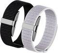 2 Pack Nylon Loop Sport Replacement Strap Compatible with Hume Band,Adjustable Soft Bands for Women Men,Breathable Lightweight Wristband for Fitness Tracker