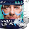 Peace&Quiet PQ Nasal Strips - 40 Nasal Strips for Sleeping, Transparent
