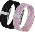 2 Pack Nylon Loop Sport Replacement Strap Compatible with Hume Band,Adjustable Soft Bands for Women Men,Breathable Lightweight Wristband for Fitness Tracker
