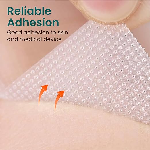 Clear Medical Tape Waterproof, 4 Rolls- 1 inch x 10 yds + 10 pc Gauze Pads - Hypoallergenic Surgical Tape for Wound Care, Dressings & Face, First Aid Waterproof Bandage for Sensitive Skin