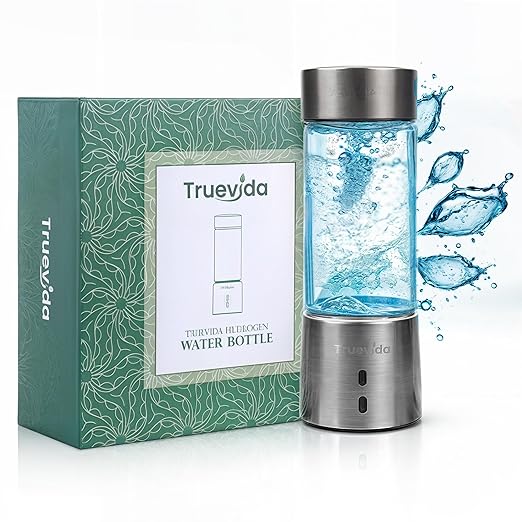 2025 Hydrogen Water Bottle Generator, Portable Hydrogen Water Generator with SPE/PEM Technology, 1500PPB Hydrogen & Oxygen Content, 420ml Hydrogen Water Ionizer Machine for Home Office & Travel