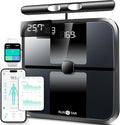 RunStar Smart Scale for Body Weight, Full-Body Bathroom Scale with 8 Electrodes for BMI, Muscle Mass, 3-Metric Display, High-Accuracy Body Composition Monitor with 28 Metrics & App Connectivity Black