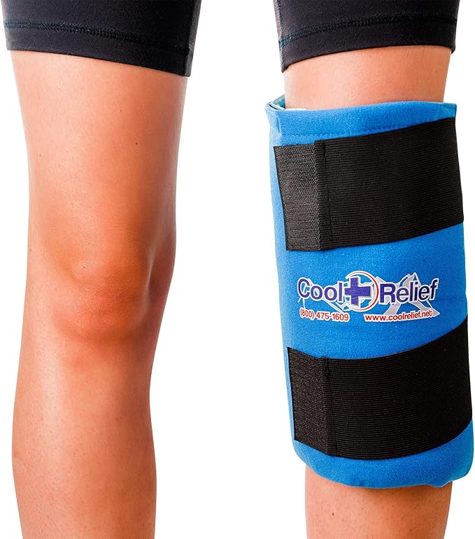 CoolRelief FlexGel - Versatile Gel Ice Pack Wrap for Knee, Shoulder, and Hip - Medical Grade Reusable - Advanced Cold Therapy (11" x 12" - Single Pack)