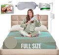 Earth Grounding Sheets Full Size with 12% Silver Fiber & 4% Silk & 84% Cotton - Green - Quality Certified Grounded Well Bed Sheet - Conductive Fitted Sheet for Better Sleep