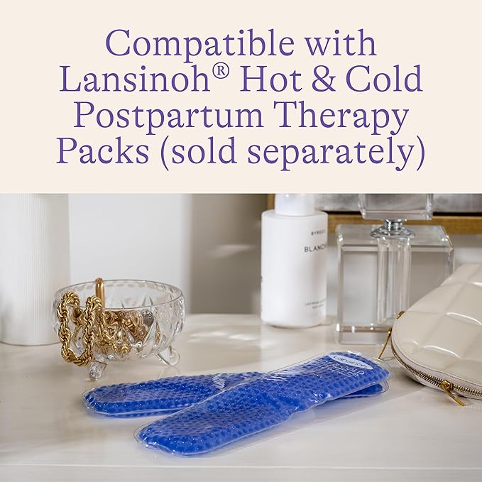 Lansinoh Hot & Cold Postpartum Therapy Packs Disposable Sleeve Refill, 24 Count