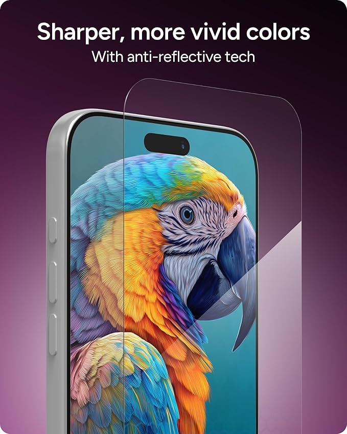 ZAGG XTR5 Screen Protector for iPhone 17 Pro Max - Glass, Blue Light Protection, 11X Stronger, Eyesafe CPF60 Tech, Anti-reflective Tech, Vibrant Color & Touch Sensitive Tempered Glass, Easy To Install