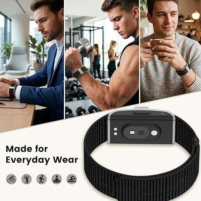 BlackPro for Hume Band Replacement Strap, Soft Breathable Nylon Loop Wristband for HumeHealth Watch Band