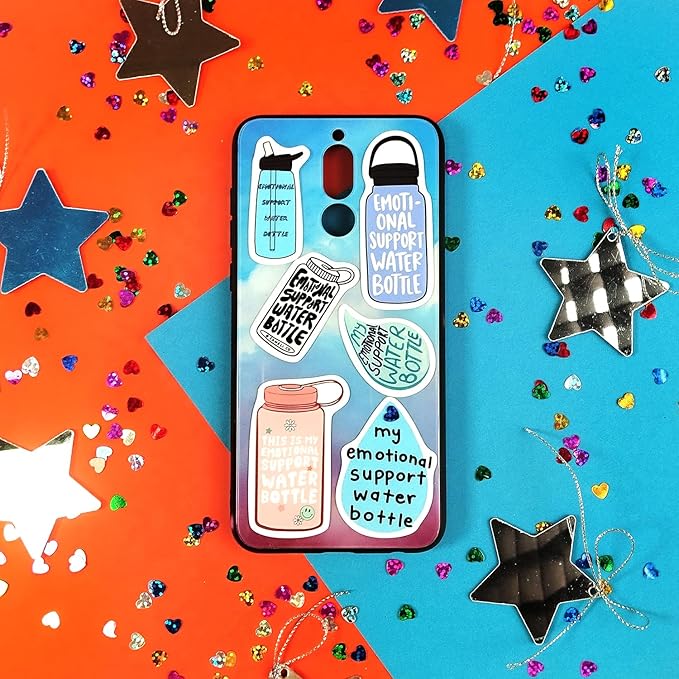 BulbaCraft Emotional Support Water Bottle Stickers, Emotional Support Water Bottle Gifts, Gifts for Women & Men