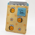 Birth Control Pill Case for Contraceptive Pills Medication Sleeve Pouch Holder - Fits up to 4' x 3' (and 2x4) Packets Holder - Cute, Honey Bee, Funny, Discrete Artwork, Anime, Pink