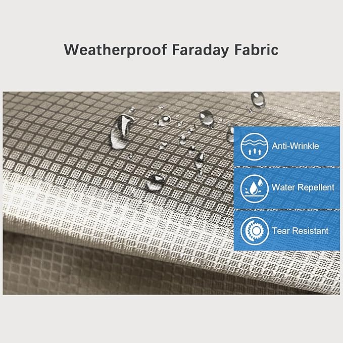 43in x 18ft Faraday Fabric, Shielding Conductive Cloth for EMP EMF RFID Signal Blocking