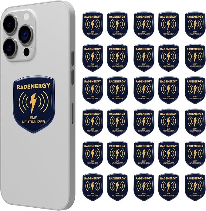 EMF Neutralizer Stickers, EMF Blocker Stickers, Shield Protection for Phones, Tablets, Laptops, and WiFi Devices, Shield Neutralizers for Home and Office Protection (30)