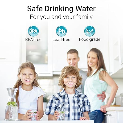 Replacement for All Waterdrop® Pitcher Filtration System, Fits Waterdrop WD-PF-01A Plus, Reduces Lead, PFOA/PFOS, Chlorine, Last Up to 3 Months or 200 Gallons (Pack of 4), AQUA CREST