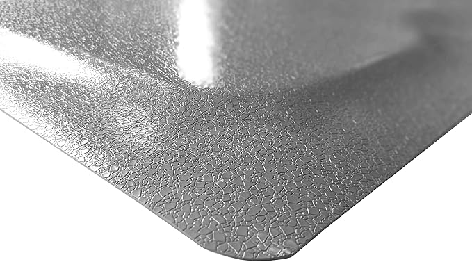Rhino Mats, Rhino Hide Salon Mat, Non-Slip Standing Cushioned Comfort Anti-Fatigue Mat for Salon, Barbershop, or Spa (Gray Rectangle, 3' x 5' x 1/2")