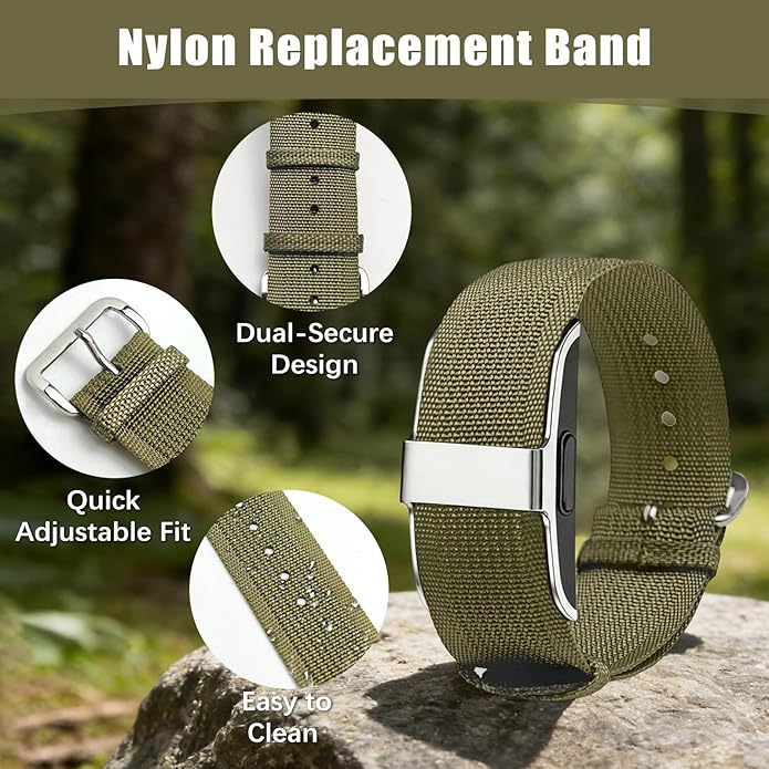 Nylon Loop Compatible with Hume Band, Nylon Replacement Strap, Soft Adjustable Breathable Sport Wristband for Fitness Tracker