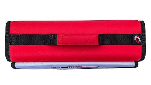 Med Manager by Case-It, Portable Pill Organizer Case, Travel Medication Bag, Holds Various Sized Pill Bottles, Great for Home Or Travel (Travel, Red)