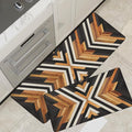Western Aztec Kitchen Rugs Sets of 2 Anti Fatigue Cushioned Boho Kitchen Mats for Floor Rustic Kitchen Rugs Farmhouse Style Non Slip Waterproof Comfort Standing Mat for Sink Laundry
