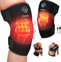 Red-Light-Therapy, Infrared Light Knee Brace Wireless Rechargeable for Knee Shoulder Pain Relief, 660nm & 850nm Infrared Therapy Heated Device for Knee/Shoulder/Joint/Elbow, Gifts for Women Men