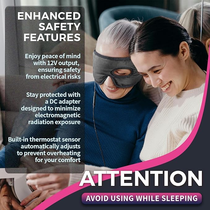Stye Eye Treatment Heated Eye Mask - Eye Stye Remover, Warm Compress for Eyes, Moist Heat Eye Compress for Stye and Blepharitis Relief, Eye Heating Pad for Chalazion Treatment
