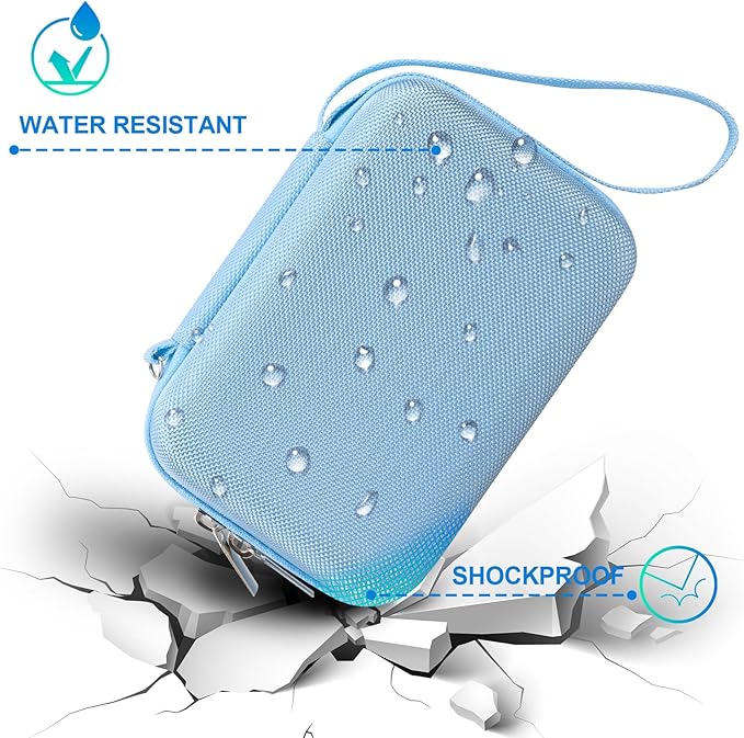 BOVKE Carrying Case for iHealth Track Smart Upper Arm Blood Pressure Monitor, iHealth Bluetooth Blood Pressure Machine Case, Blue
