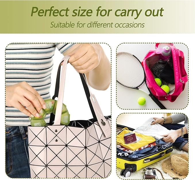 Round Weekly Pill Organizer, Soft-Touch Silicone, Travel Pill Container 7 Day, with 7 Large Compartments, Great for Daily Vitamins & Supplements, Cute Pill Case with Large Letters and Braille (Olive)