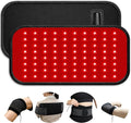 Red Light Therapy Belt 80 Beads, Infrared Heating Belt, 660nm & 850nm, 5 Intensity Levels, Timer, USB Powered Waist Wrap for Back, Belly & Muscle Relief