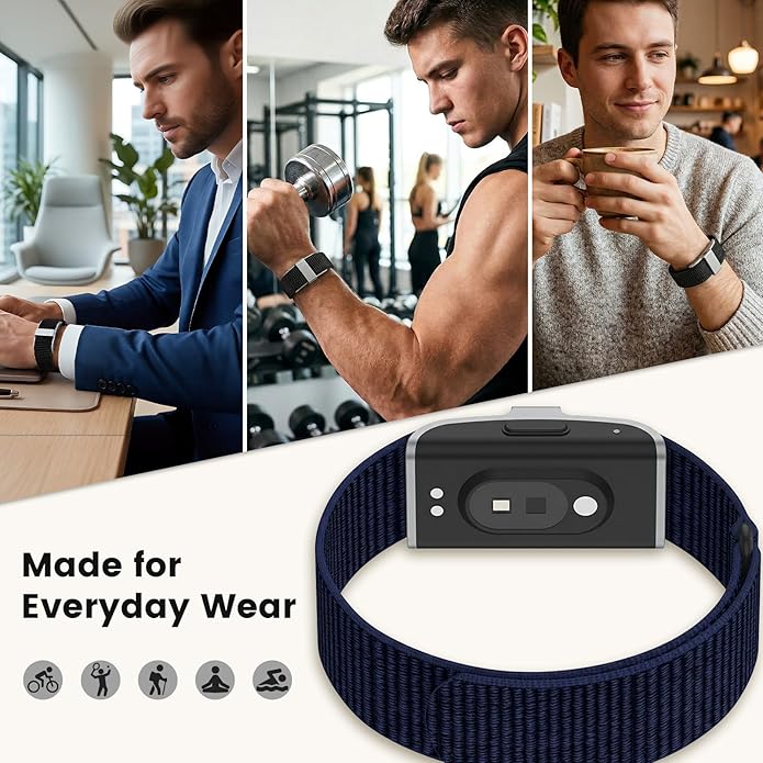 BlackPro for Hume Band Replacement Strap, Soft Breathable Nylon Loop Wristband for HumeHealth Watch Band