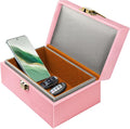 Faraday Box for Car Keys, Faraday Key Fob Protector, Anti Theft Faraday Cage, Keyless Entry Protector Faraday Pouch for Key fob, RFID Signal Blocking Box(Pink,L)