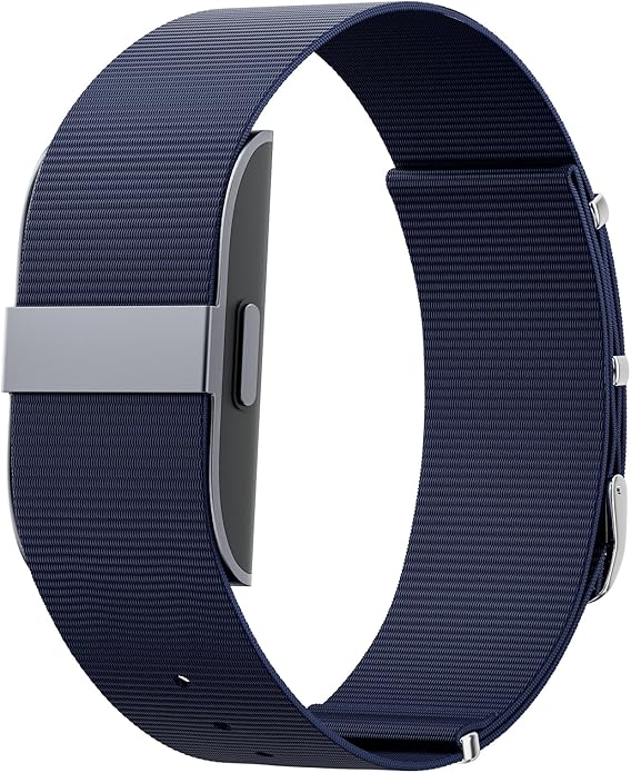 Nylon Replacement Strap Compatible with Hume Band - Breathable & Sweatproof Sport Loop for Hume Health Band - Metal Buckle & Loop Closure for Secure - Adjustable Wristband Strap for Fitness Tracker