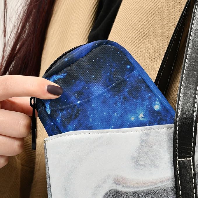 Star Sky Pill Box 7 Day Pill Case Travel Pill Organizer Bag with Zipper Portable Weekly Vitamin Medicine Supplement Holder Pouch Bag