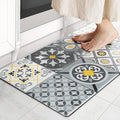 Ashler Kitchen Mats Cushioned Anti-Fatigue Kitchen Rugs, Non-Slip Waterproof Kitchen Floor Mats, Ergonomic Comfort Foam Standing Rug for Kitchen, Office, Floor, Laundry, Sink, 17x29 in, Light Grey