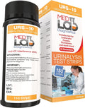Med Lab Diagnostics 10 Parameter Urine Test Strips for Urinalysis(150 Cnt) in Sealed Pouches. Tests for Ketosis, pH, Protein, UTI, Kidney and Liver Function