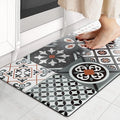 Ashler Kitchen Mats Cushioned Anti-Fatigue Kitchen Rugs, Non-Slip Waterproof Kitchen Floor Mats, Ergonomic Comfort Foam Standing Rug for Kitchen, Office, Floor, Laundry, Sink, 17x29 in, Black