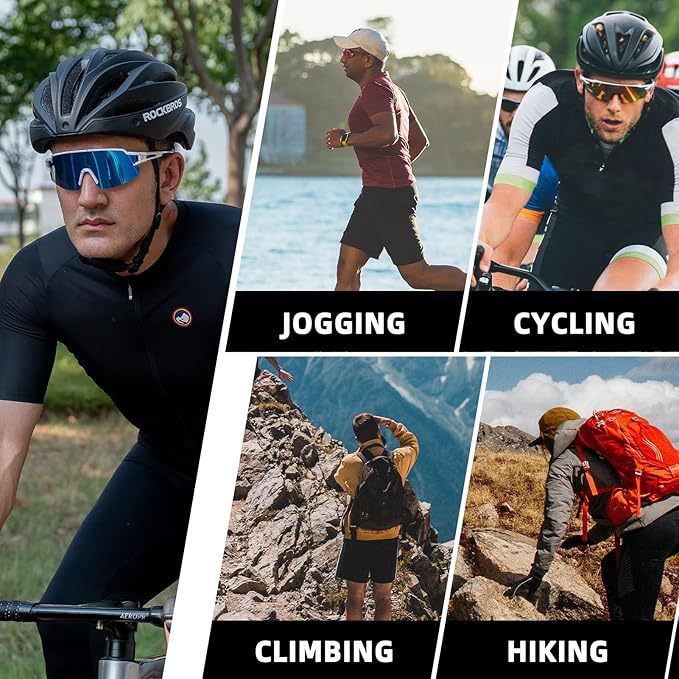 ROCKBROS Photochromic Sports Sunglasses for Men Women Cycling UV Protection