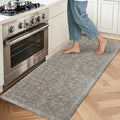 HEBE Kitchen Mat Cushioned Anti Fatigue Comfort Floor Mat 20"x60" Waterproof Non Slip Kitchen Rug Runner Laundry Room Rug Floor Carpet Heavy Duty Comfort Standing Mat Pads,Grey