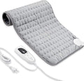 Electric Heating pad with 6 Heat Settings, Auto Shut Off, Dry Electric Heating for Back Neck Knee Arms Legs Shoulder Heat Pads for Christmas Birthday Father's Day Mother's Day