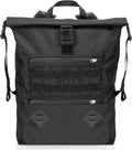Xtreme Sight Line ~ AQUA RT~S Water-Proof Faraday Backpack ~ Sleek, Compact, Blocks RF and EMF ~ Stone ~ Dimensions: (roll-top closed): 17" tall by 13.5" wide by 4.5" deep