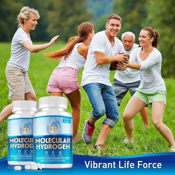 Hydrogen Water Tablets & Hydrogen Tablets, H2 Molecular Hydrogen for Drinking Water with Magnesium, 12 PPM Supplements for Mental Clarity, Cognitive Function and Energy, 120 Counts