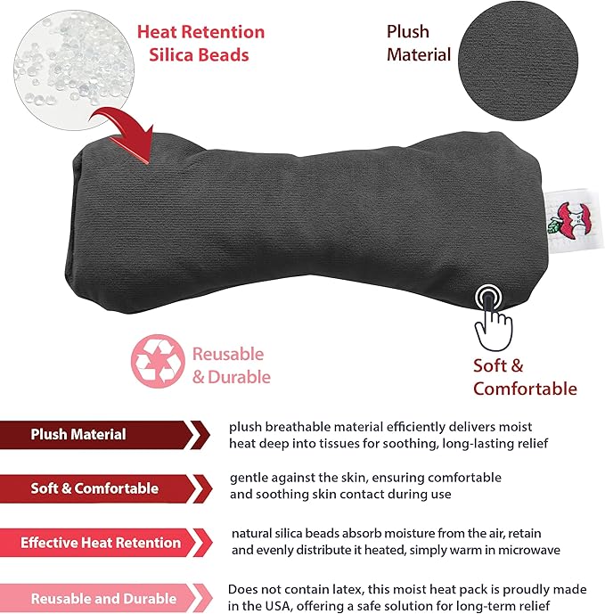 Core Products MicroBeads Eye Compress Moist Heat Therapy Pack - Gray