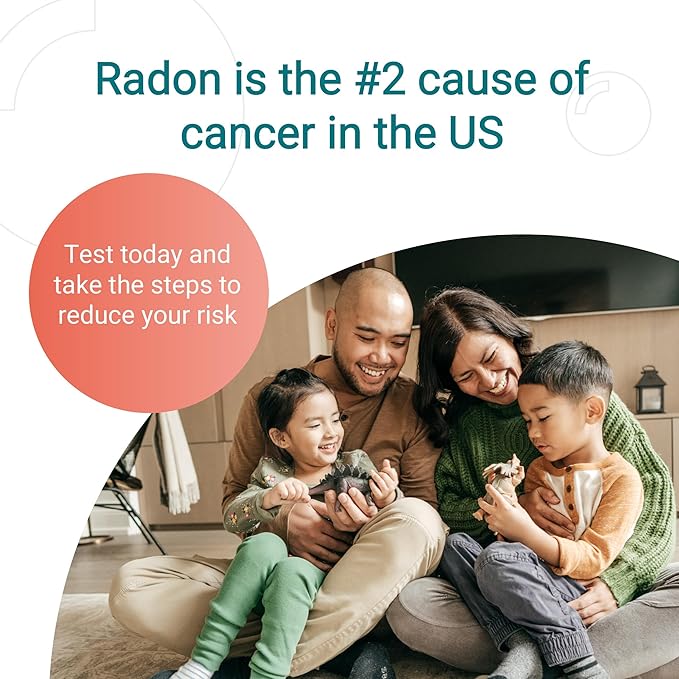 empowerDX Radon Test Kit, EPA Listed, NPPR Certified, Check Radon Gas Levels in Your Home, Results Within 3-5 Days