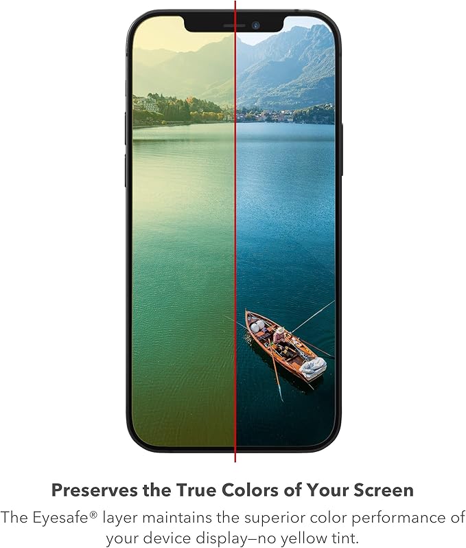 ZAGG - InvisibleShield Glass Elite VisionGuard Plus - Blue Light Filter for Apple iPhone 12 Pro, 12, 11, Xr