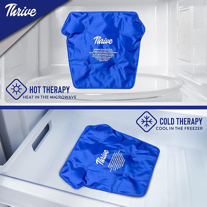 Thrive Shoulder Ice Pack Rotator Cuff Cold Therapy - FSA HSA Reusable Shoulder Compression Sleeve Hot and Cold Pack for Pain Relief and Rotator Cuff Injuries, Bursitis and Swelling