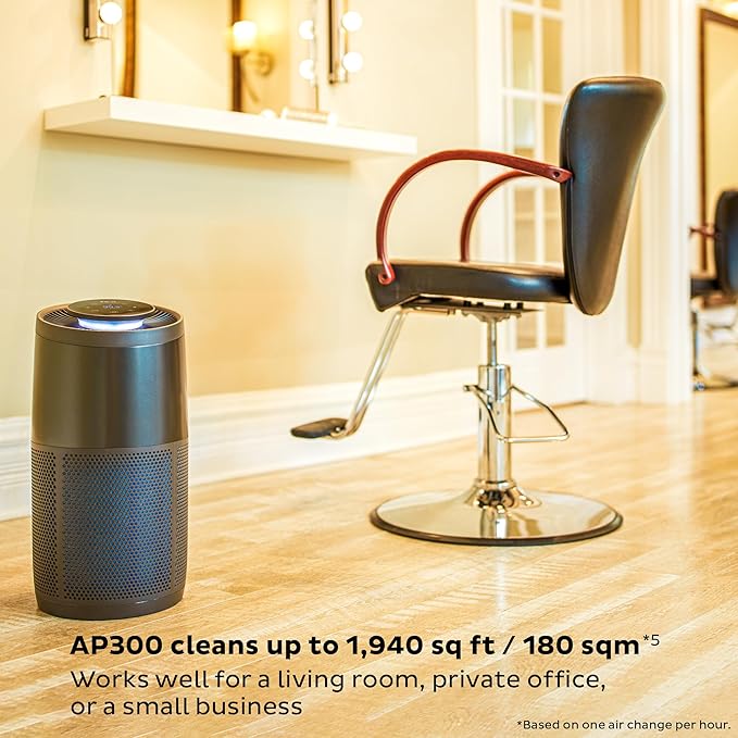 Instant HEPA Quiet Air Purifier From the Makers of Instant Pot with Plasma Ion Technology, Rooms up to 1,940ft2, removes 99% of Dust, Smoke, Odors, Pollen & Pet Hair, for Bedrooms, Offices, Charcoal